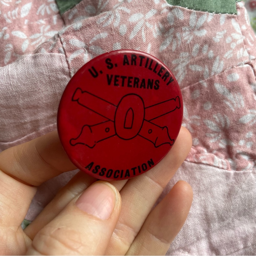 1929 1930’s U. S. Artillery Veterans Association Vintage Metal Button Pin - Picture 4 of 8